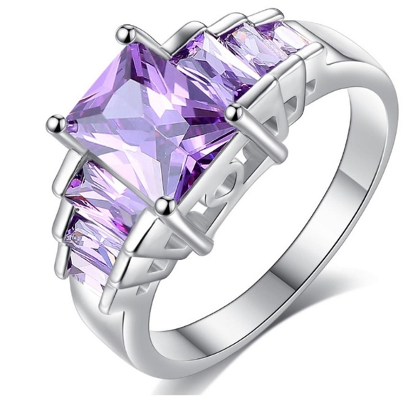 🎀925 Beautiful Amethyst Ring - Picture 2 of 7